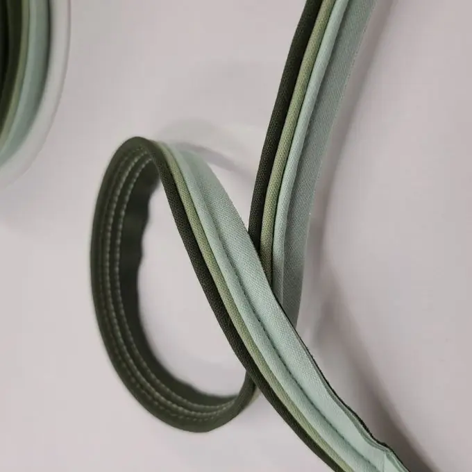 Schrägband mit drei Stoffen 15 mm khaki Bestpreis