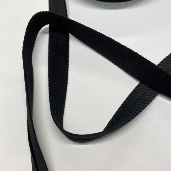 Schrägband aus Cord 18 mm schwarz Wochenendangebot