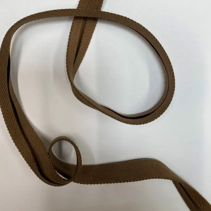 Schrägband aus Cord 18 mm taupe Neue Ware