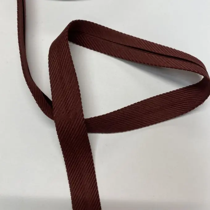 Schrägband aus Cord 18 mm bordeauxrot Letzte Chance