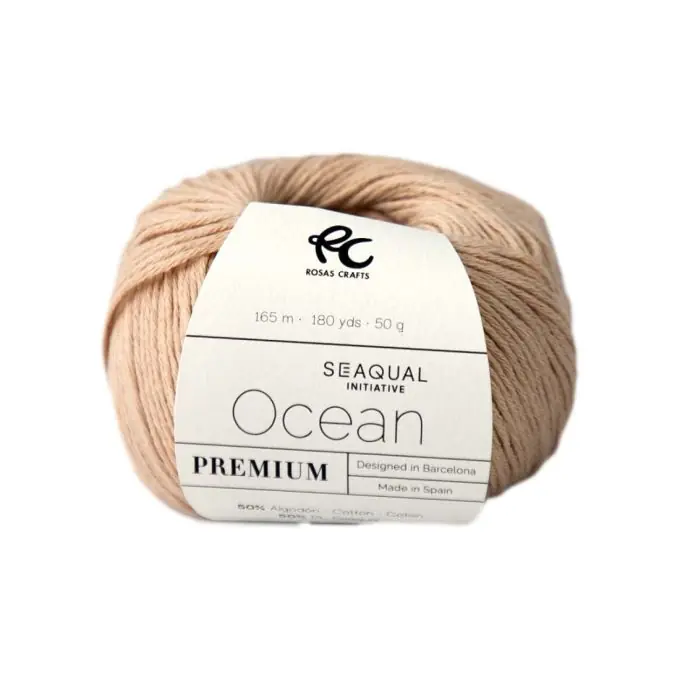 Knäuel aus Bio-Baumwolle und recyceltem Polyester nude Abverkauf