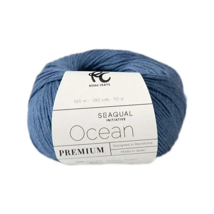 Knäuel aus Bio-Baumwolle und recyceltem Polyester jeansblau Direkt Vom Hersteller