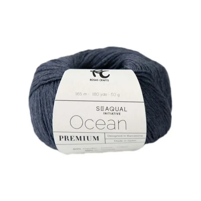 Knäuel aus Bio-Baumwolle und recyceltem Polyester blau-grau Weltweiter Versand