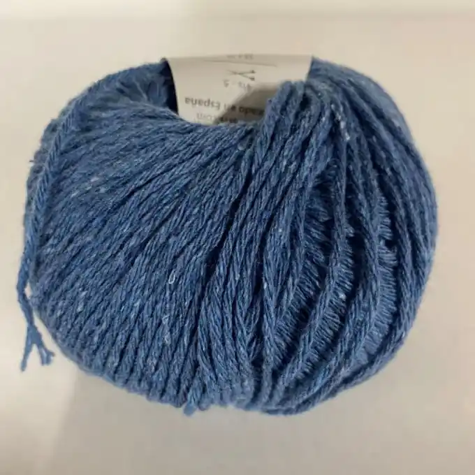 Markenware Strickgarn recycelte Jeansfasern 100m blau