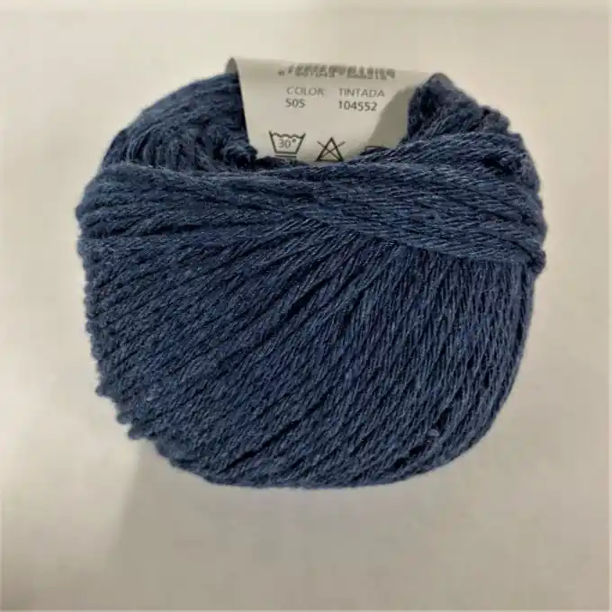 Strickgarn recycelte Jeansfasern 100m dunkelblau Aktuell