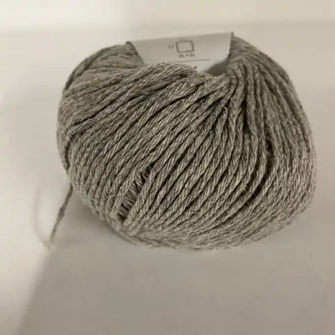 Strickgarn recycelte Jeansfasern 100m grau meliert Sichere Zahlung