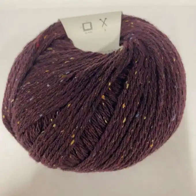 Strickgarn Wolle recycelt 125m weinrot Preiswert