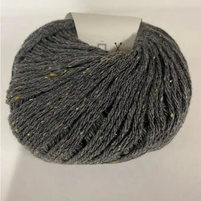 Strickgarn Wolle recycelt 125m grau Saisonangebot