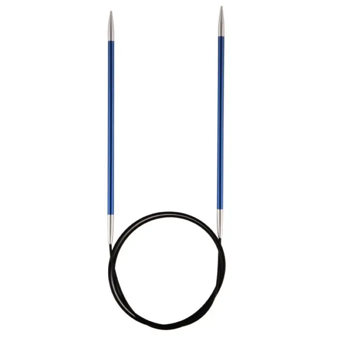 Finale Aktion 80cm Aluminium Rundstricknadeln mit Lasergravur-Messskala (bunt, 4mm)