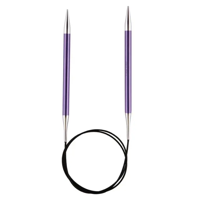 Leichtgewichtige, farbenfrohe Rundstricknadeln mit Lasergravur – 7mm Markenware