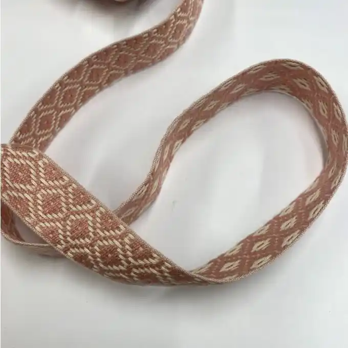 Gurt Baumwolle Akryl ethnisches Muster 30 mm rosa Jetzt Bestellen