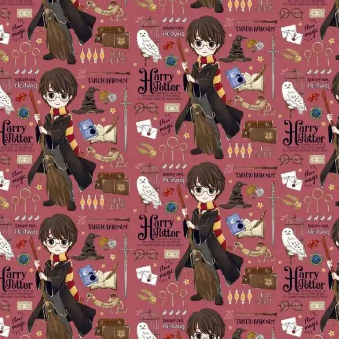 Garantierte Lieferung Baumwollstoff Harry Potter Manga-Stil