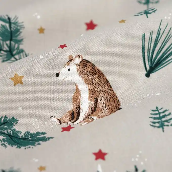 Angebot Dicker Baumwollstoff Bären