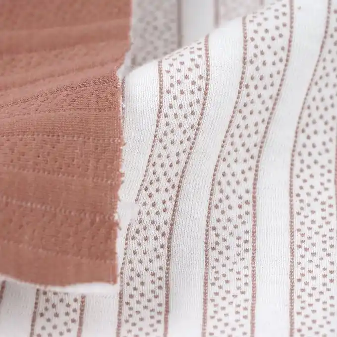 Baumwolljersey gesteppt braun beige Neuheit