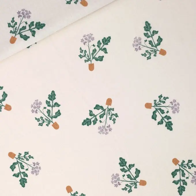 Leinen-Viskose-Stoff „Hogweed“ Ecru Blush Blumen 140 cm – See You At Six Rabatt