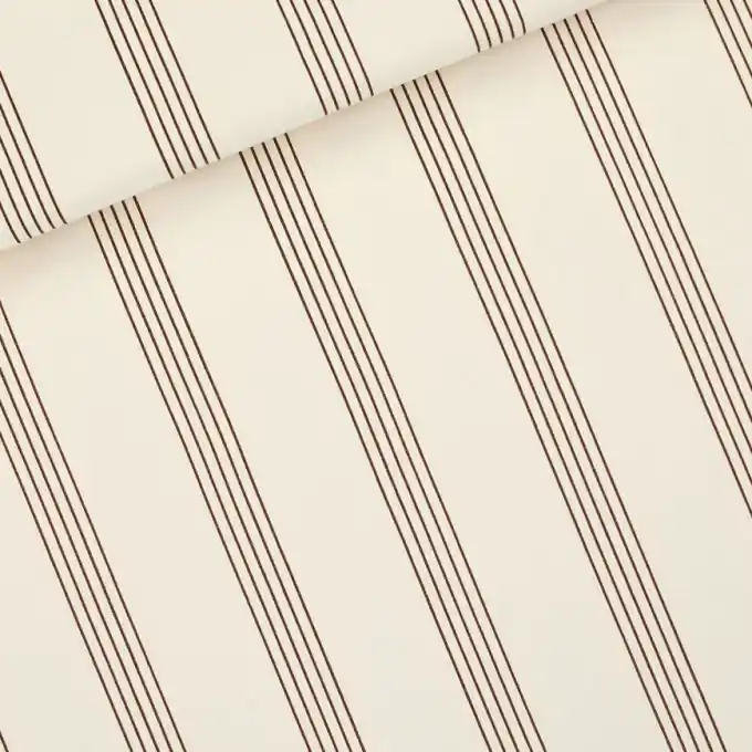 French Terry Sweatstoff „Verticals“ Ecru Streifen 150cm – See You At Six Mega-Angebot