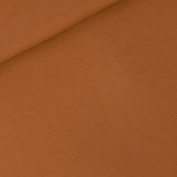 Nur Heute French Terry Stoff Braun Orange Uni 150cm Breit – See You At Six