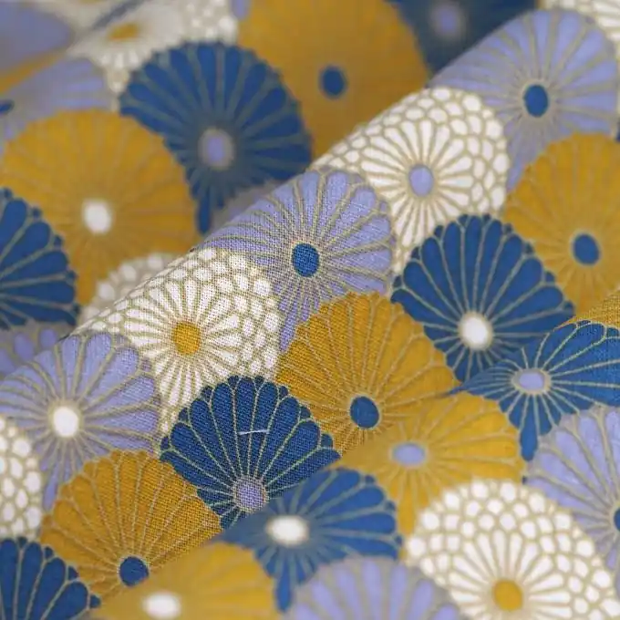 Limited Edition Cretonne Hiro blau