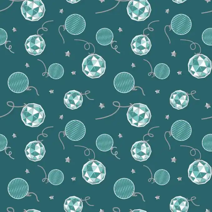 Neu Dicker Baumwollstoff Kugel silber blau