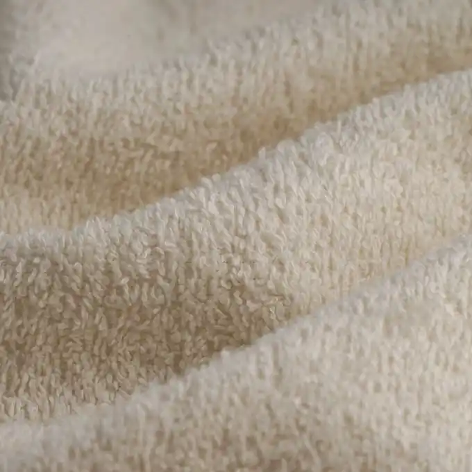 Neu Frotteestoff Baumwolle Bonie écru