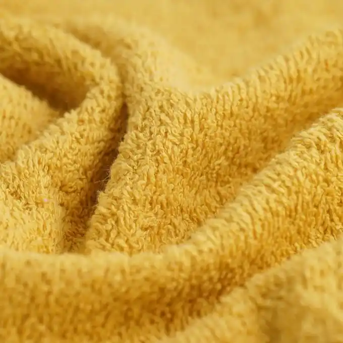 Preiswert Frotteestoff Baumwolle Bonie senfgelb