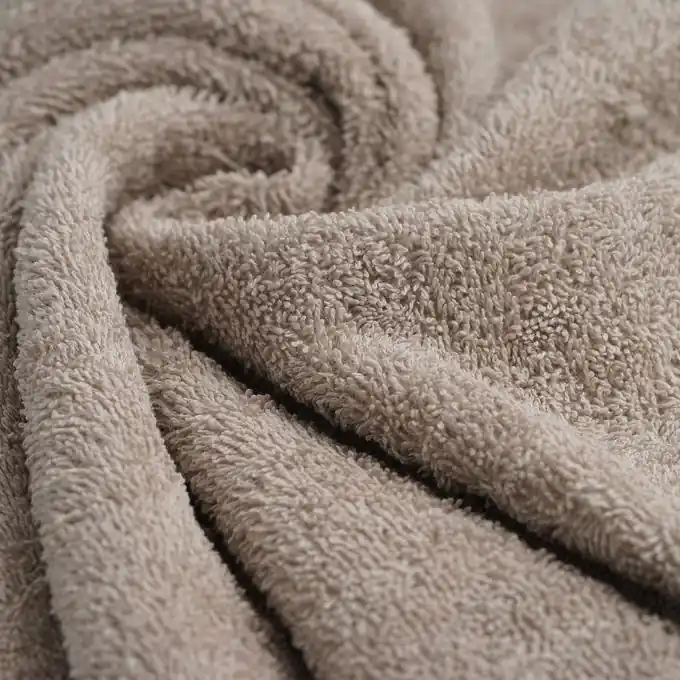 Frotteestoff Baumwolle Bonie taupe Zertifiziert