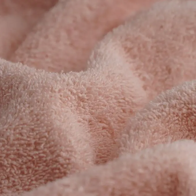 Exklusiv Frotteestoff Baumwolle Bonie blassrosa