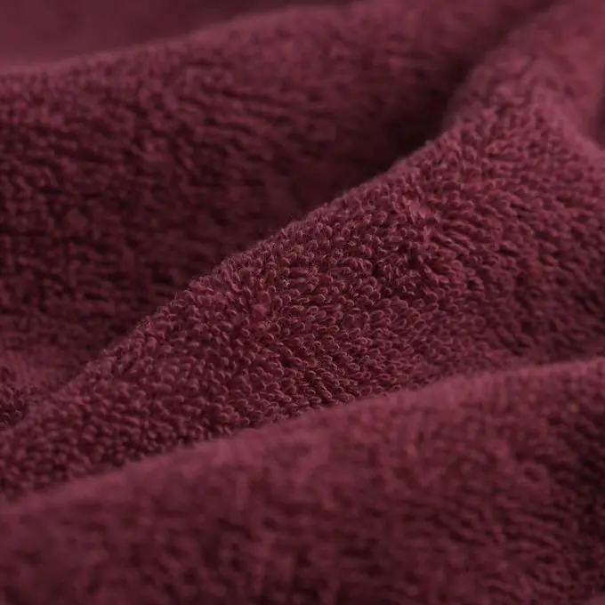 Solange Der Vorrat Reicht Frotteestoff Baumwolle Bonie pflaumenfarben