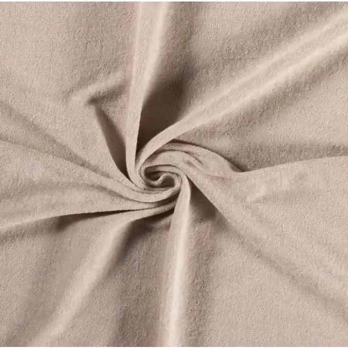 Frottee Baumwolle dehnbar einfarbig beige Heißes Angebot