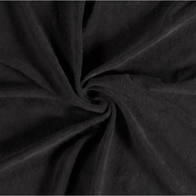 Jetzt Bestellen Frottee Baumwolle dehnbar einfarbig schwarz
