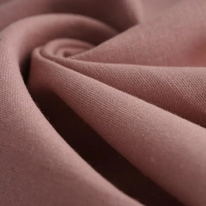Leinenstoff gewaschen Cordoue altrosa Geprüft