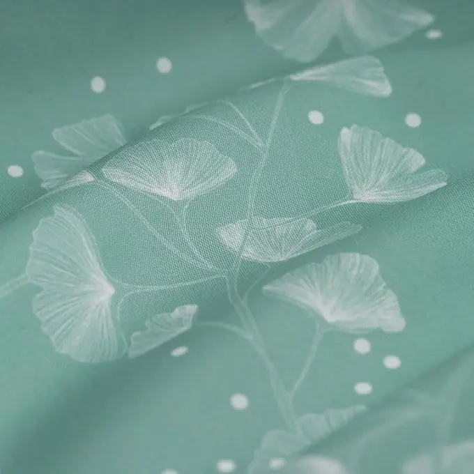 Tischdeckenstoff wasserabweisend Gingko Direkt Vom Hersteller