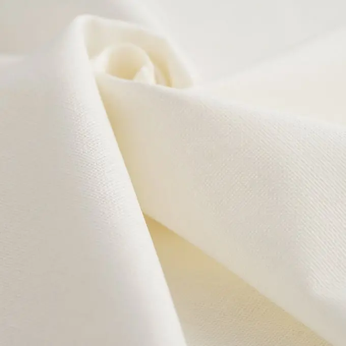 Beschichteter Leinenstoff Melisse creme Preisreduziert