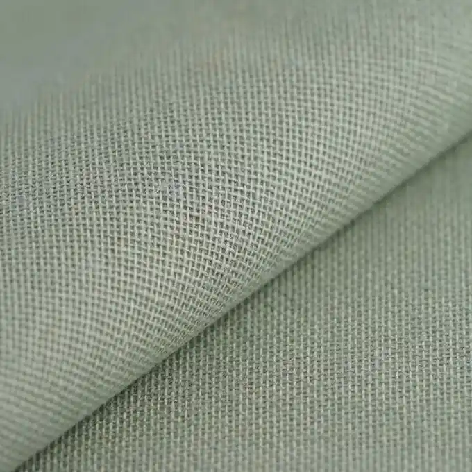 Geprüft Beschichteter Leinenstoff Melisse khaki