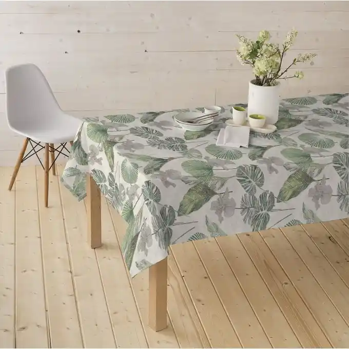 Sofort Bestellen Beschichtete Baumwolle Iris und Monstera