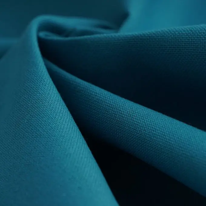 Dicker Baumwollstoff Panama Überbreite entenblau Mengenrabatt