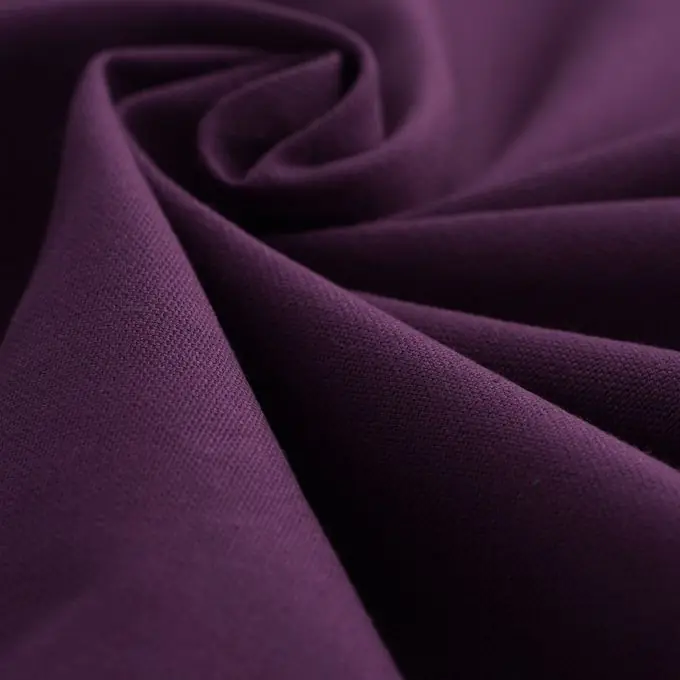 Letzte Chance Dicker Baumwollstoff Panama Überbreite aubergine