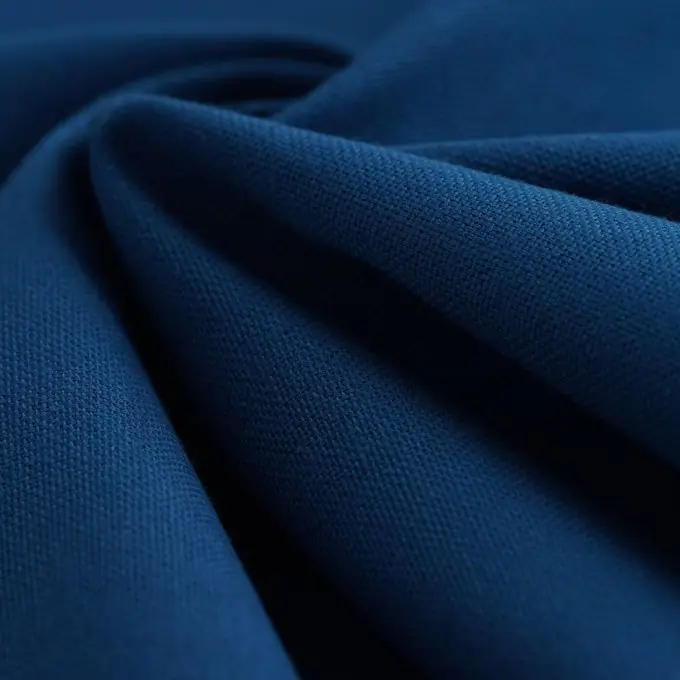 Blauer Baumwollstoff Panama 280cm Breit – Öko-Tex Preis Gesenkt