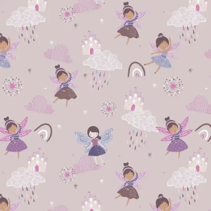 Jersey Baumwolle Märchen Rosa 150cm Breite Meistverkauft