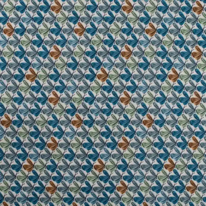 Jetzt Bestellen Jersey Baumwolle Schmetterlinge blau grün