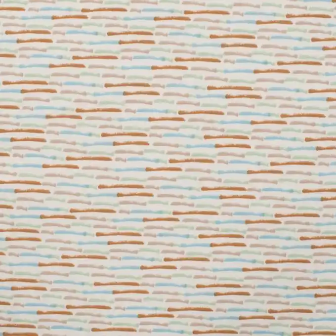 Bestseller Jersey Baumwolle Striche mint terrakotta