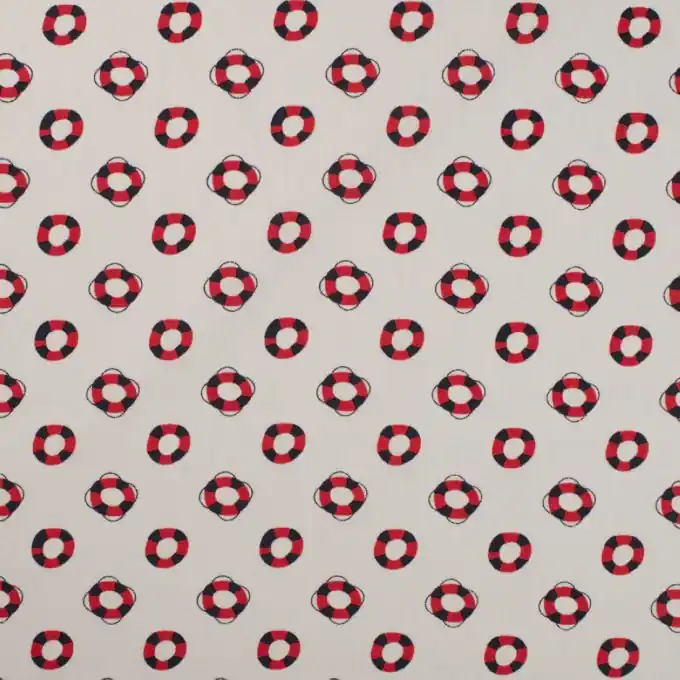 Popeline Baumwolle Schwimmreifen weiß Heißes Angebot