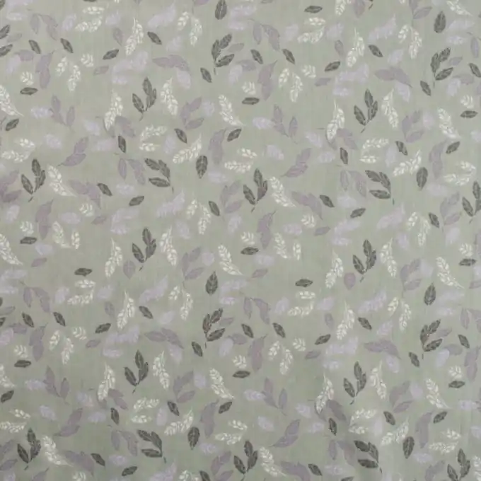 Popeline Baumwolle Herbstblatt mint Sonderangebot