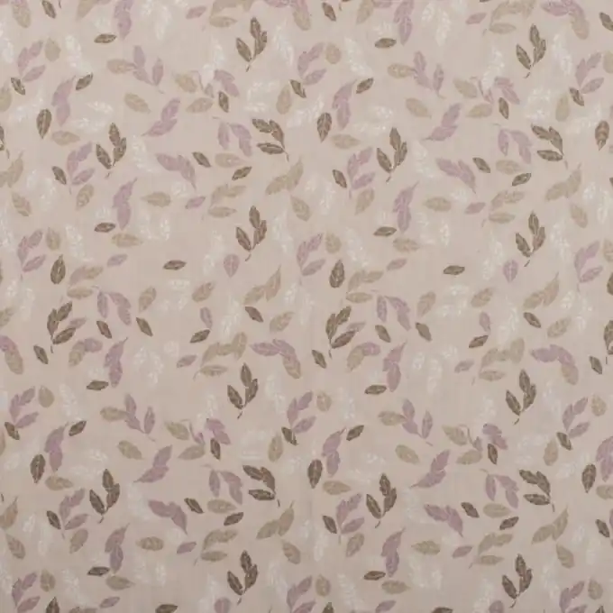 Im Trend Popeline Baumwolle Herbstblätter Sand