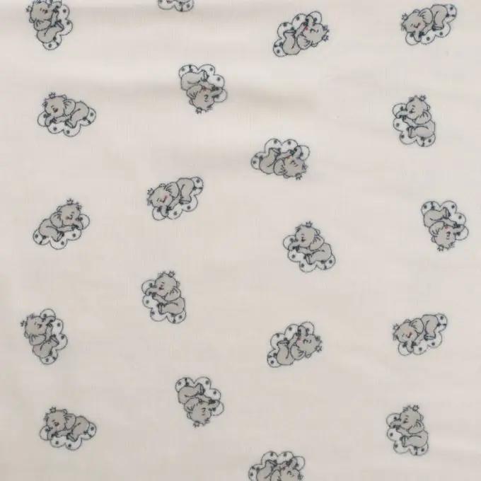 Samtstoff Blattmotiv ecru Neue Kollektion