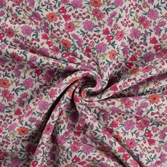 Must-Have Jersey Baumwolle Blumen pink