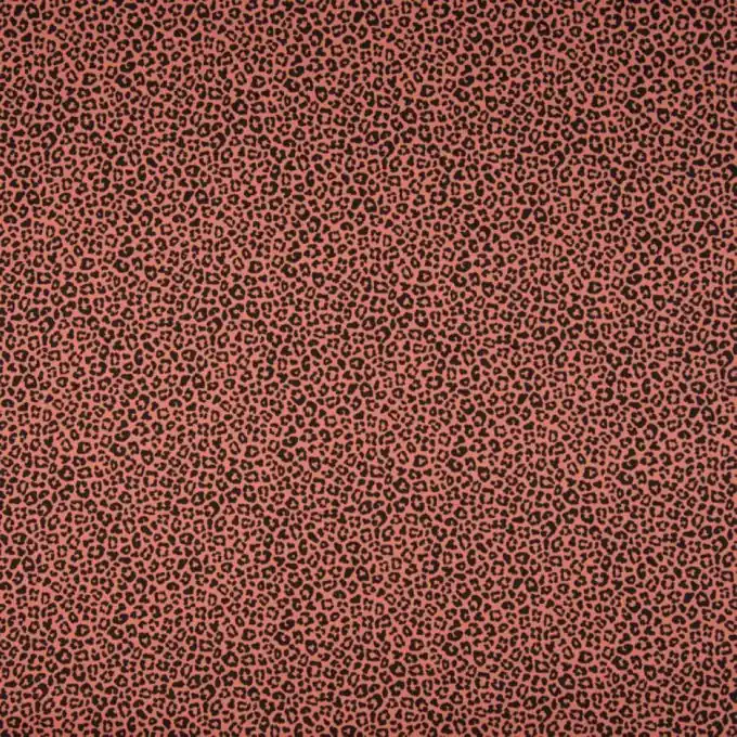 Weltweiter Versand Popeline Baumwolle Leopard orange