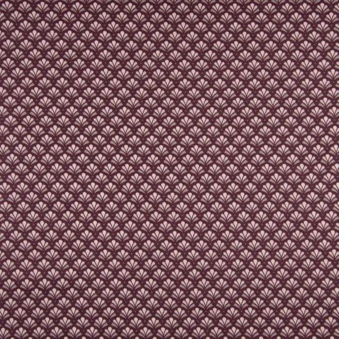 Sonderaktion Popeline Baumwollstoff Große Palme Mauve 150 cm Breite