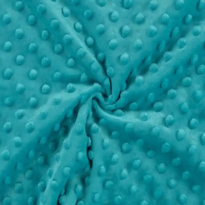 Nur Heute Polarfleece Minky Petrolblau