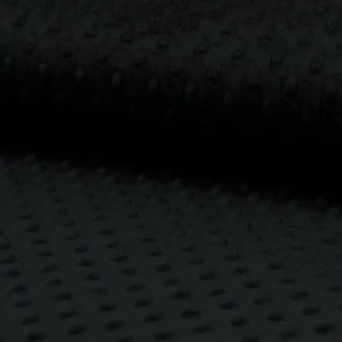 Gratis Versand Polarfleece Minky einfarbig schwarz
